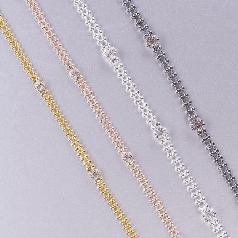 diamond bra straps on silver, gold, rose gold and black