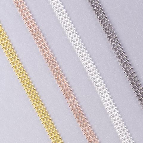 gold, rose gold, silver, black bra straps