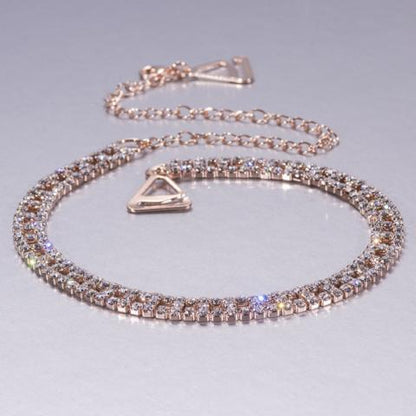 24K rose gold bra straps
